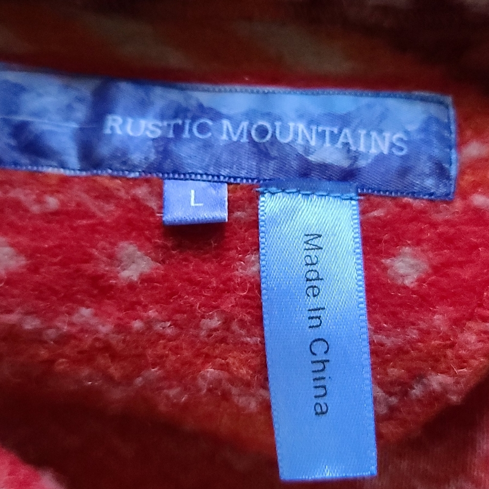 Rustic Mountains Aztec Jacket Size Large - image 5